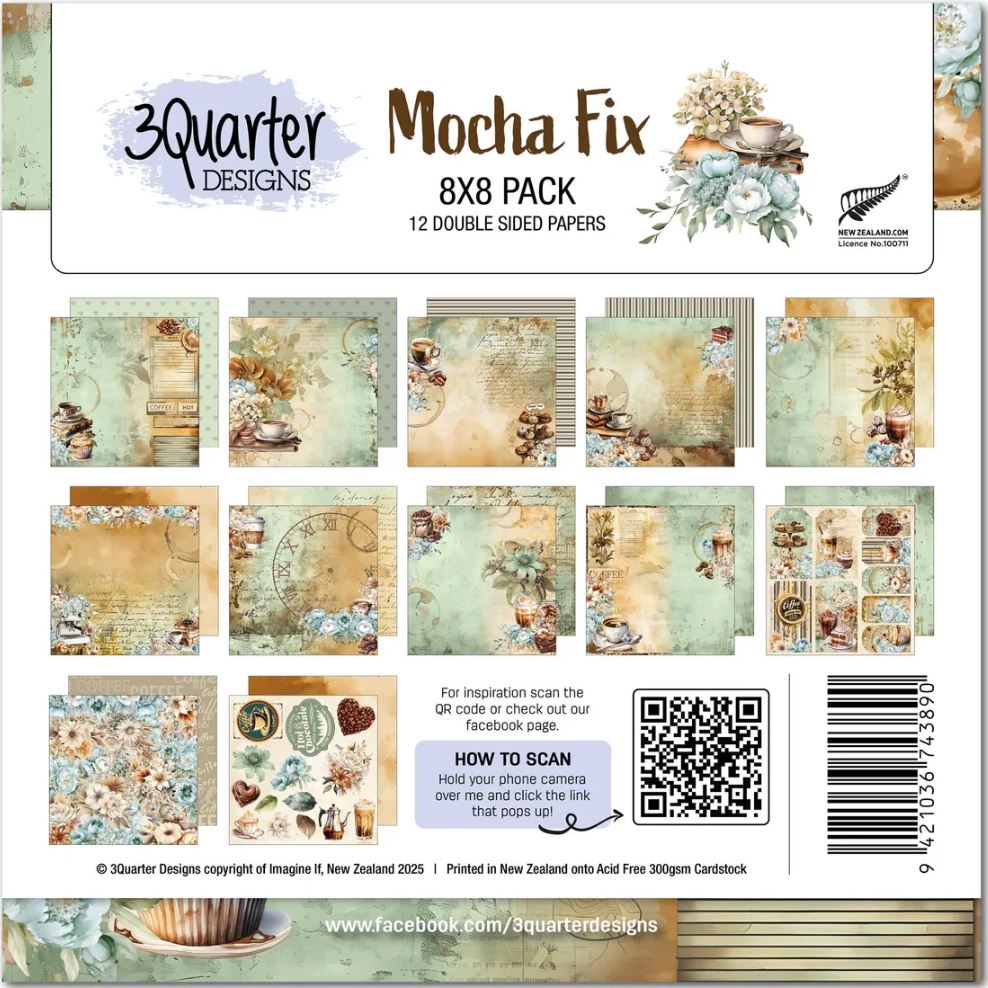 3 Quarter Designs - Mocha Fix 8x8 Pack