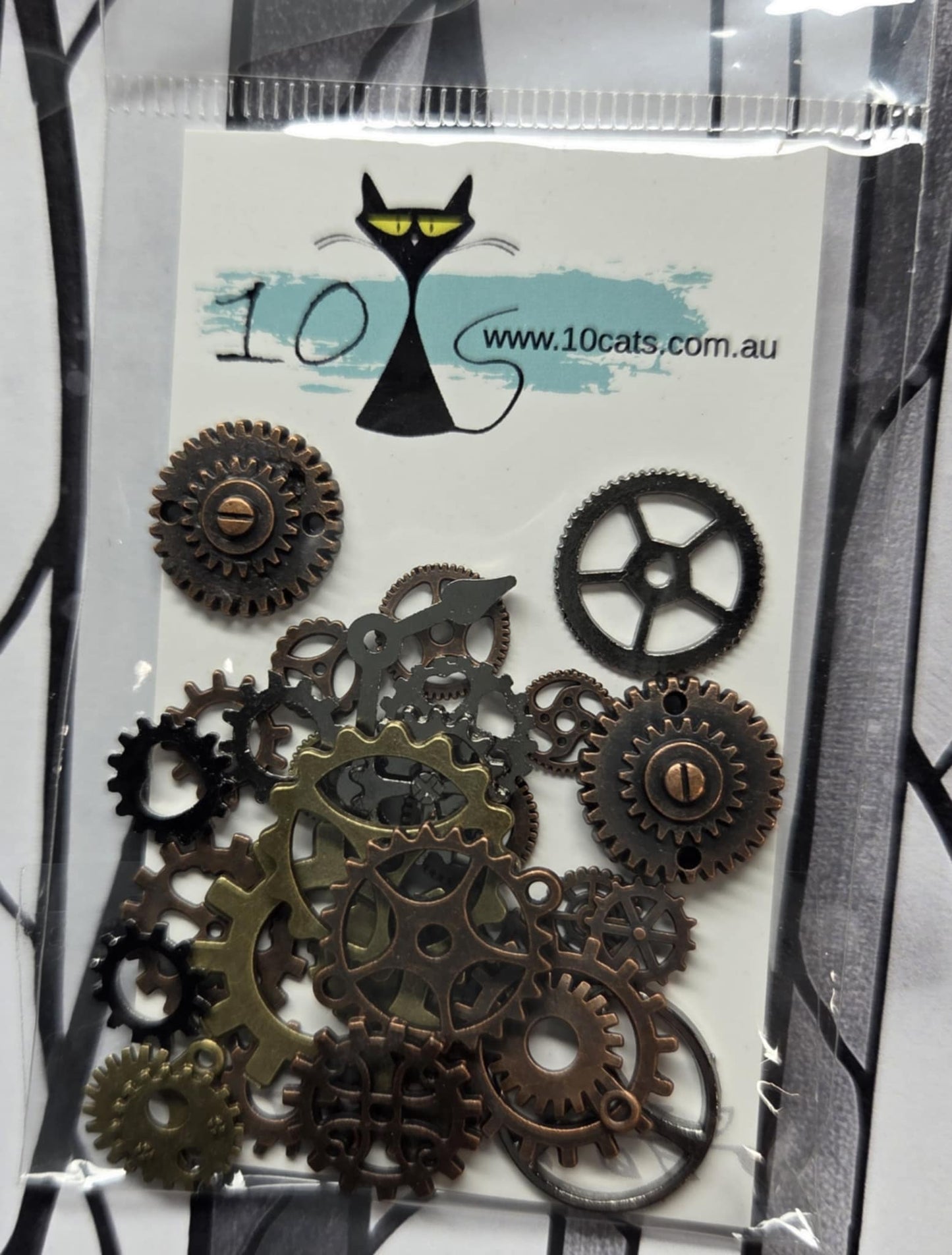 Metal Embellishments - Gears 30pcs