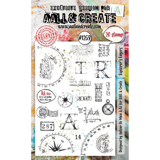 AALL & CREATE - A6 Stamps - Explorer's Layers #1259
