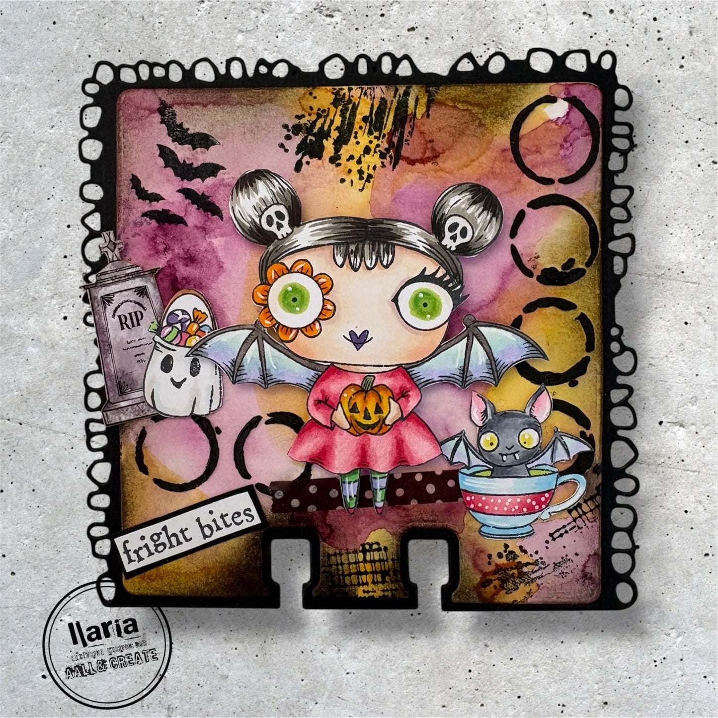 AALL & CREATE - A7 Stamps - Fright Bites #1299