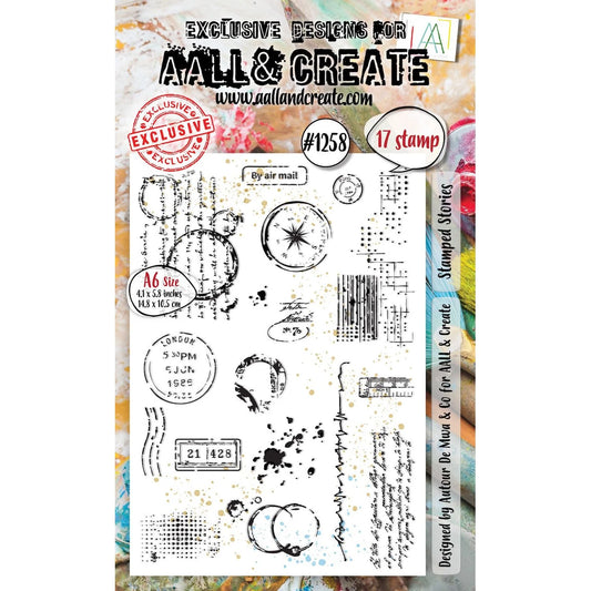 AALL & CREATE - A6 Stamps - Stamped Stories #1258