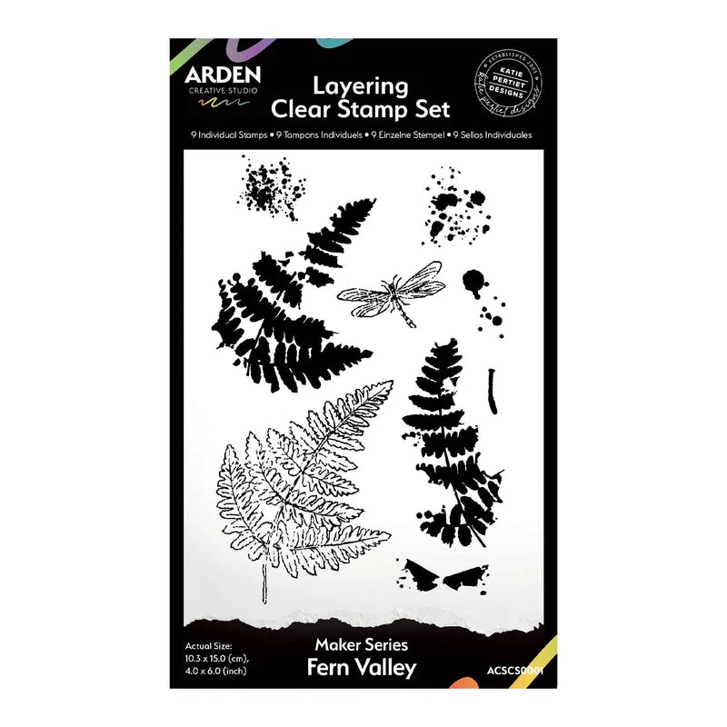 Arden Creative - Hidden Creek Clear Stamp Set - Fern Valley