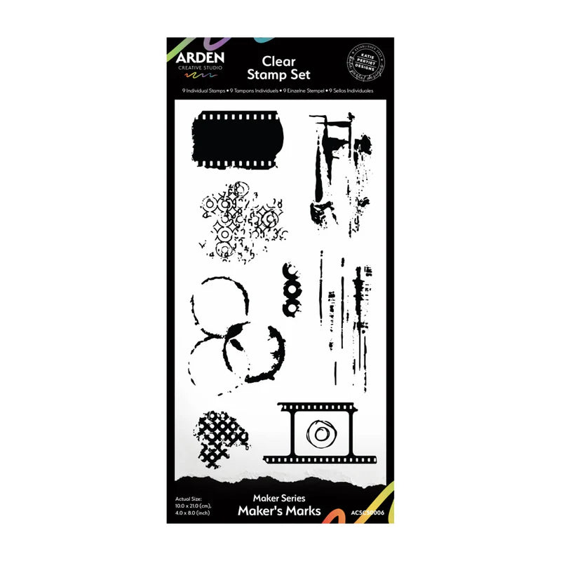 Arden Creative Studio - Maker Series Clear Stamp Set - Maker's Marks