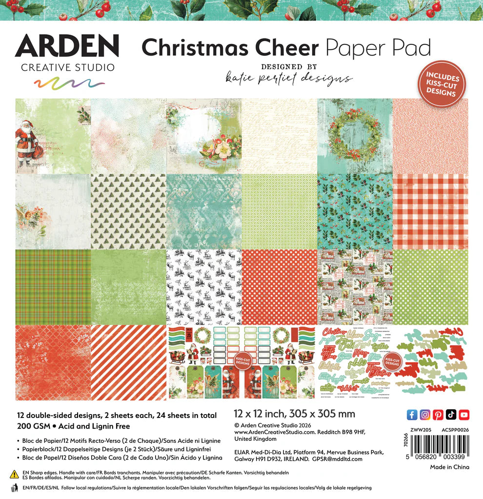 Arden Creative - Christmas Cheer Paper Pad 12x12