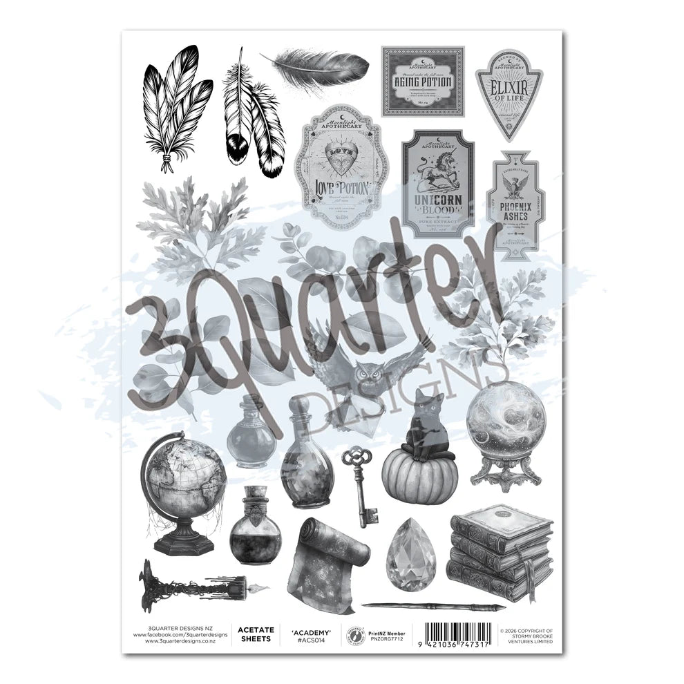 3 Quarter Designs - Acetate Sheet - Wand Academy