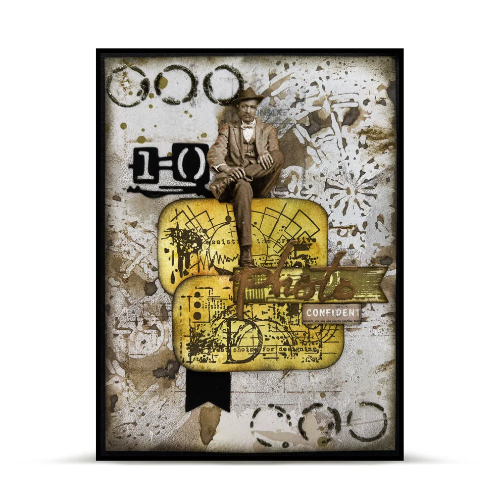 AALL & CREATE - A7 Stamps - Stained Geometry #1261