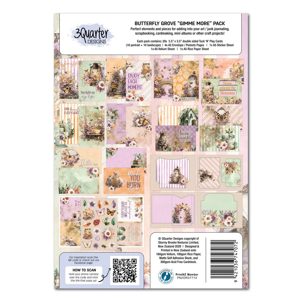 3 Quarter Designs - Butterfly Grove Gimme More Pack