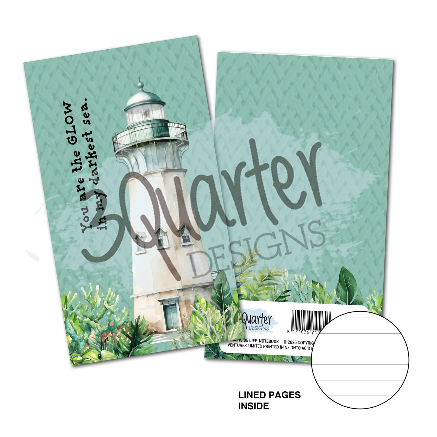 3 Quarter Designs - Mini Notebook - Beachside Life