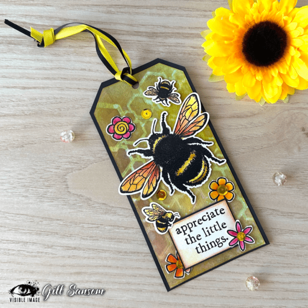 Visible Image clear stamps - Bee Happy