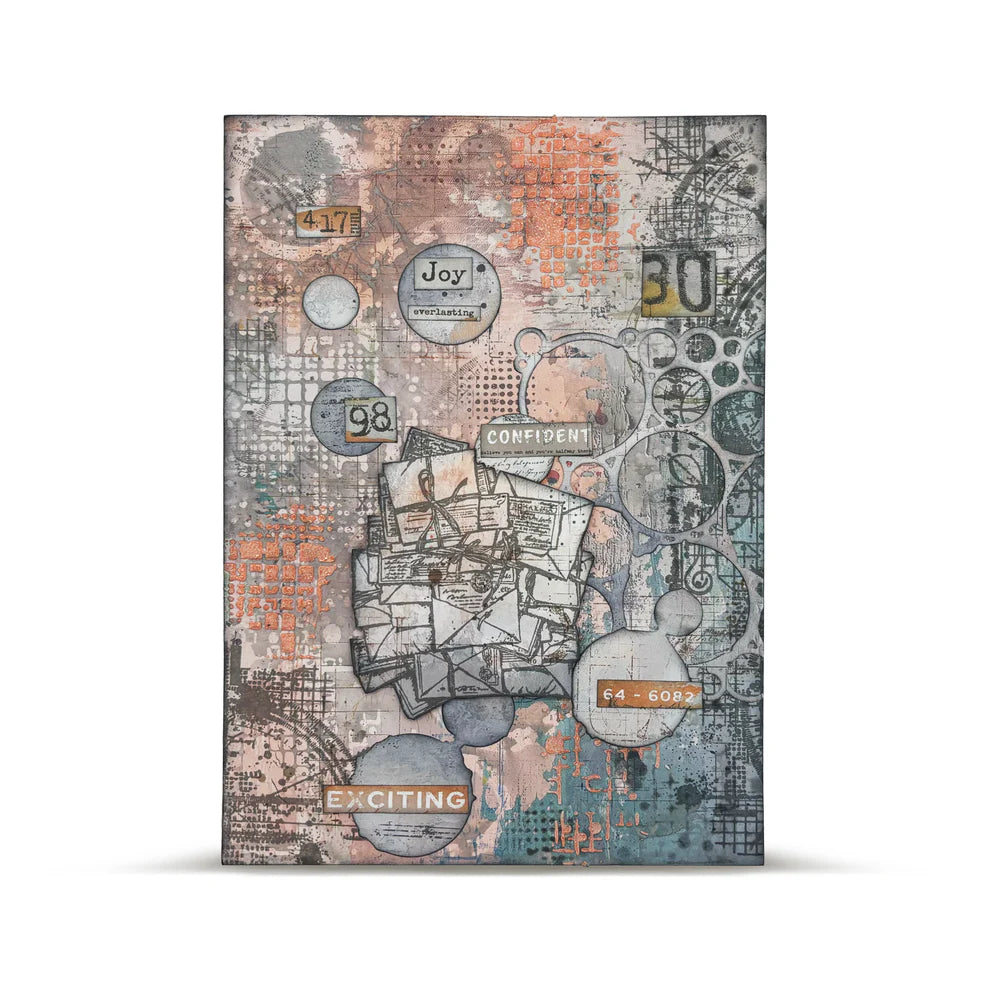 AALL & CREATE - 6X6 Stencil - Circular Disruption # 249