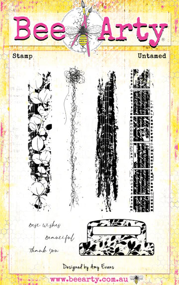 Bee Arty Acrylic Stamps - Untamed