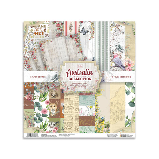 Paper Pad - AustraliaThe Lucky Country Collection 6.5 x 6.5 (24 sheets)