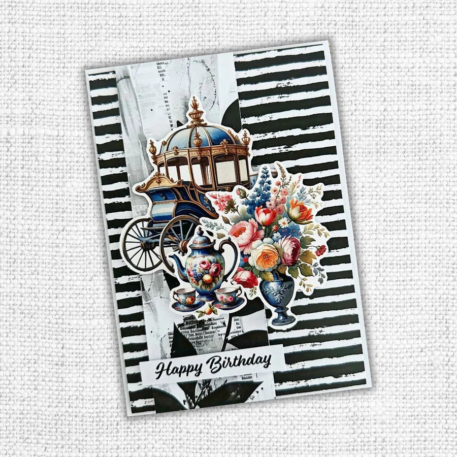 Paper Rose Embossed Die Cuts - Botanical Blooms