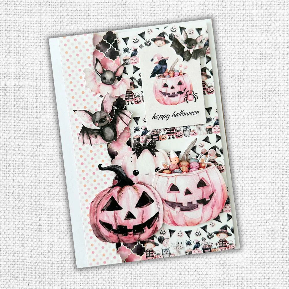 Paper Rose Cut Aparts - Pink Halloween