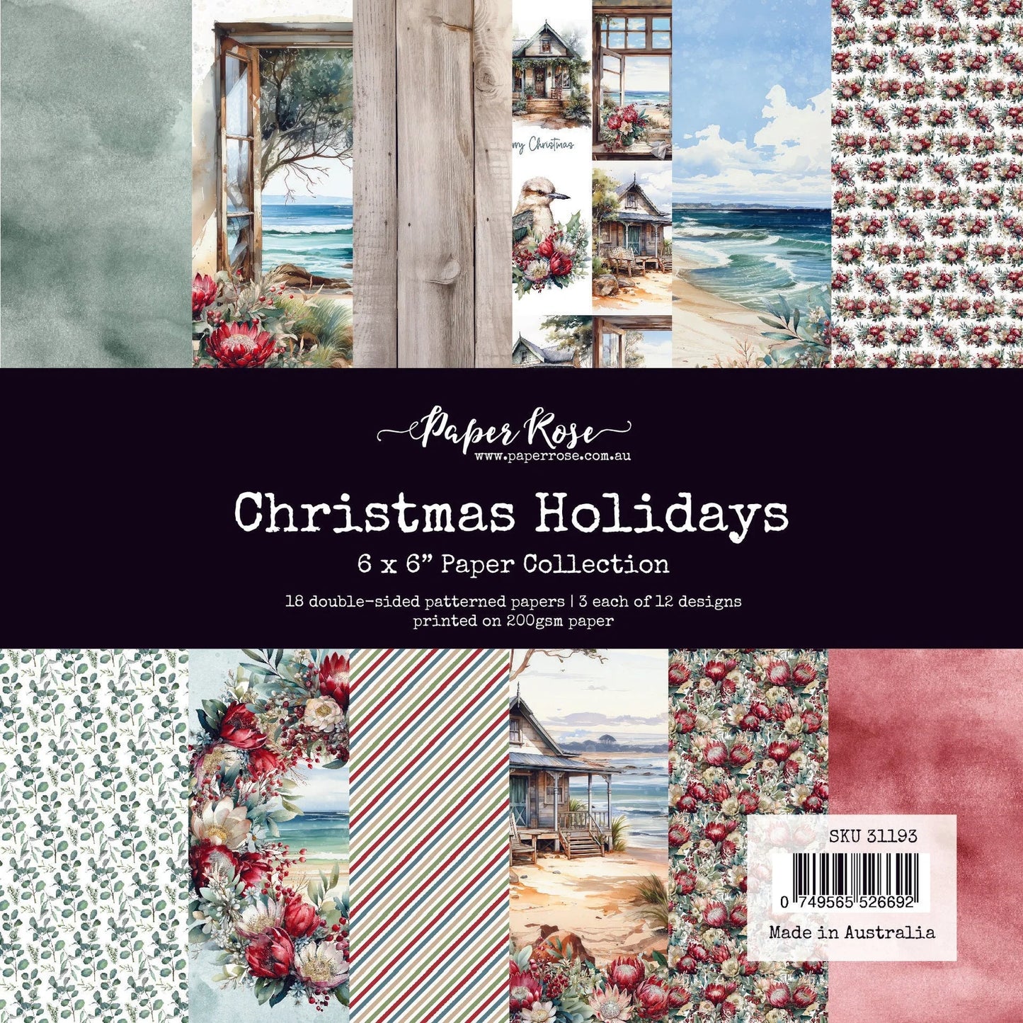 Paper Rose - Christmas Holidays 6x6 Paper Collection