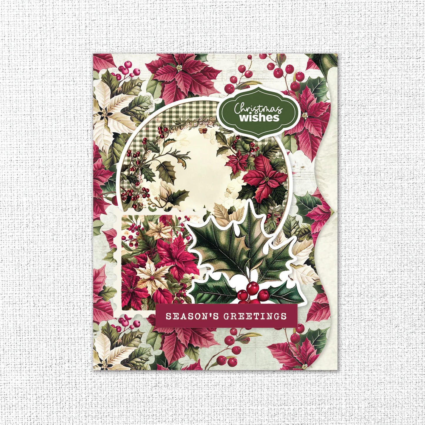 Paper Rose - Mini Junk Journal Folio Kit - Christmas Holly