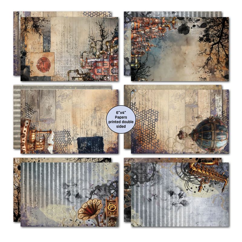 3 Quarter Designs - Rustic Tinker Collection 6x4 Card Pack