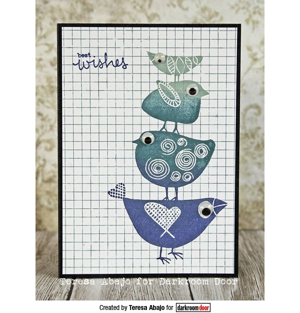 Rubber Stamp - Darkroom Door - Background Stamp - Grid