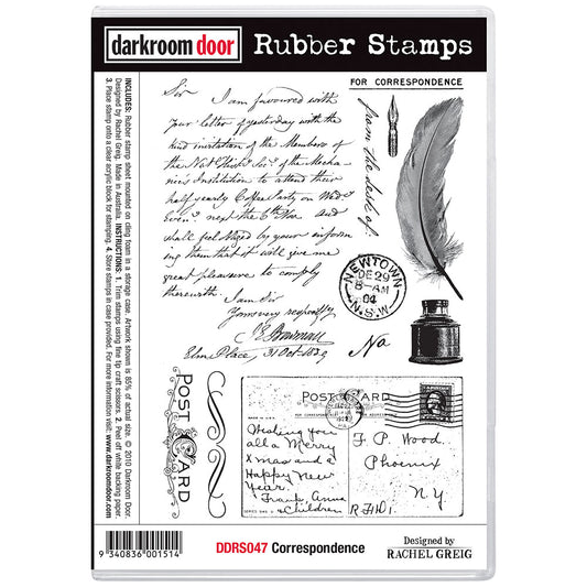 Rubber Stamp - Darkroom Door - Correspondence