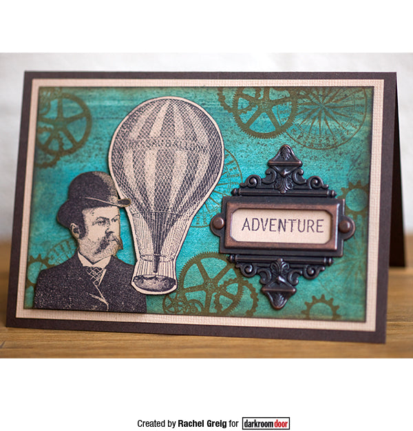 Rubber Stamp - Darkroom Door - Steampunk