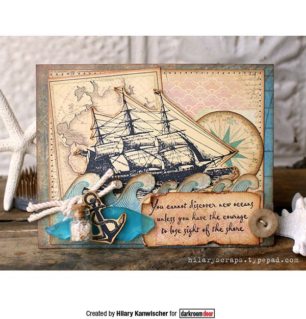 Rubber Stamp - Darkroom Door - Sail Away