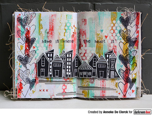 Rubber Stamp - Darkroom Door - Carved Houses