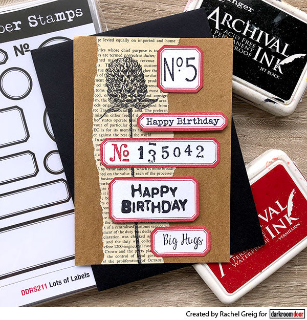 Rubber Stamp - Darkroom Door - Lots Of Labels