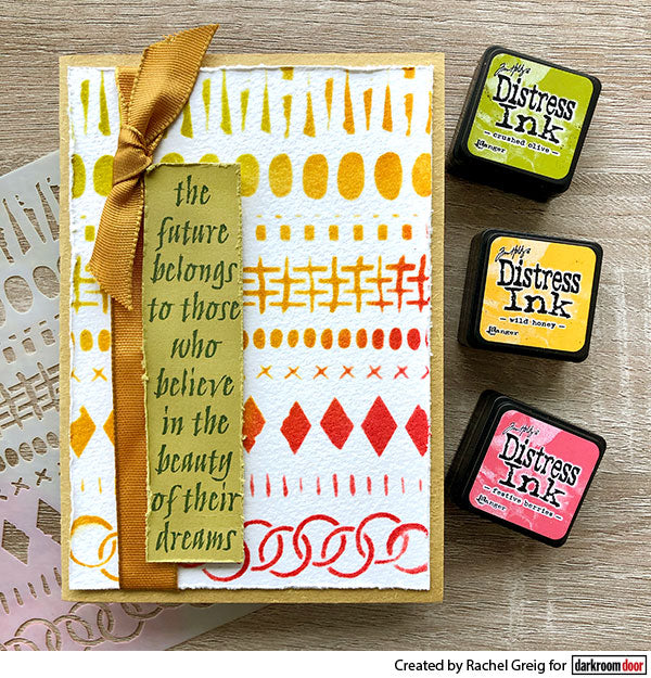 Stencil - Darkroom Door - Darkroom Door - Grunge Borders