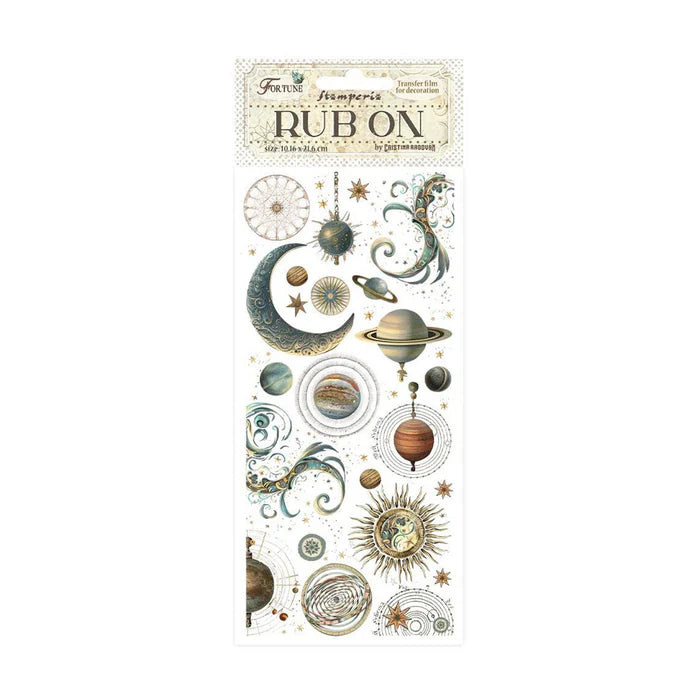Stamperia Rub-On - Planet & Moon Fortune