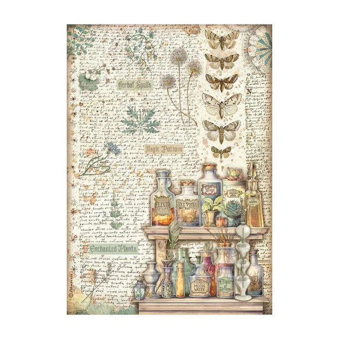 Stamperia - Rice Paper - Alchemy Fortune - A4 Sheet