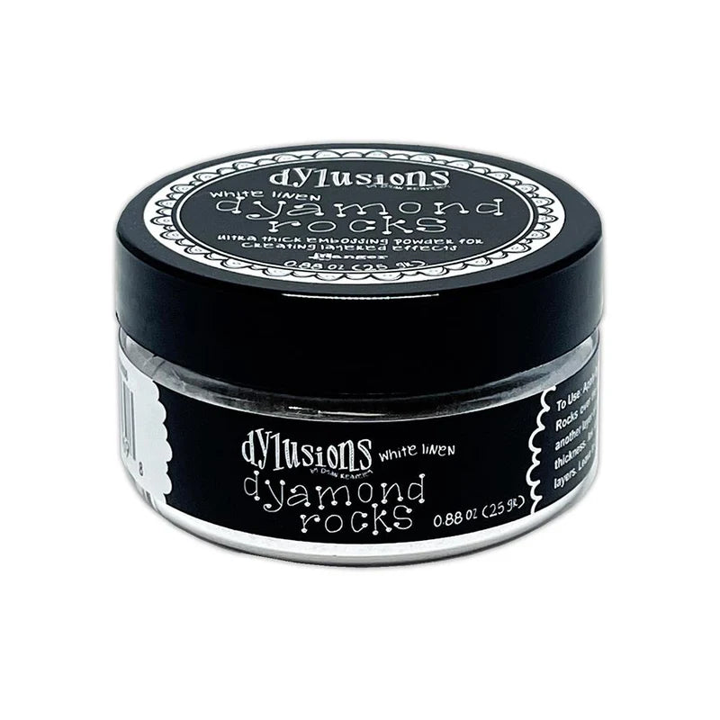 Dylusions - Dyamond Rocks - White Linen