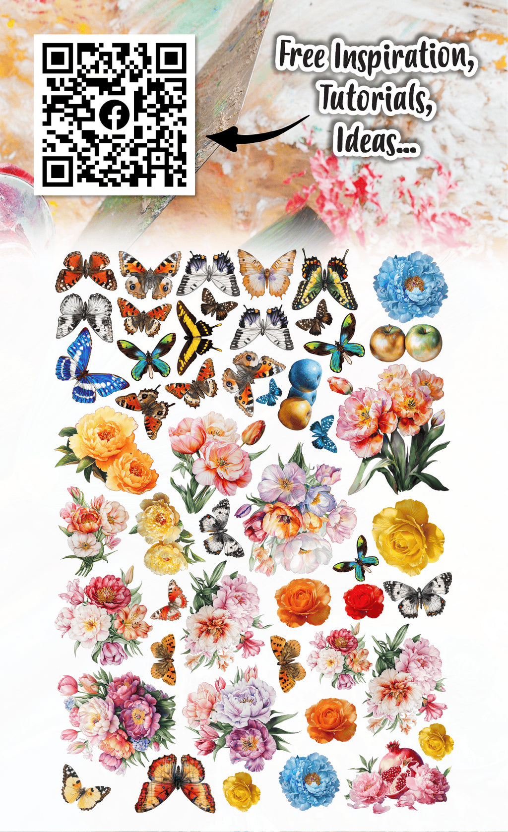 AALL & CREATE - Ephemera Die Cuts - Sorbet Petals #EP-88