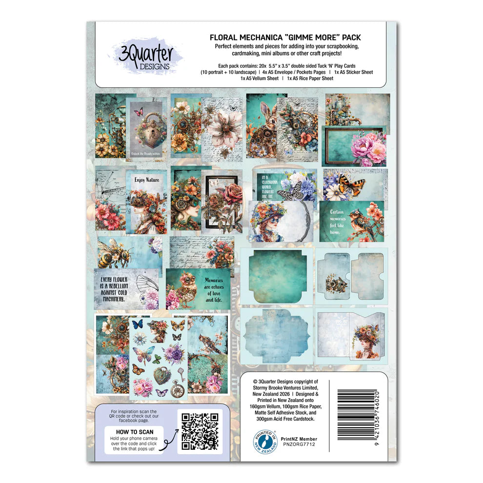 3 Quarter Designs - Floral Mechanical Gimme More Pack