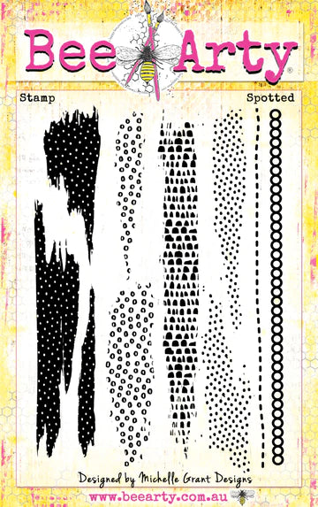 Bee Arty Acrylic Stamps - Full Circle - Spotted