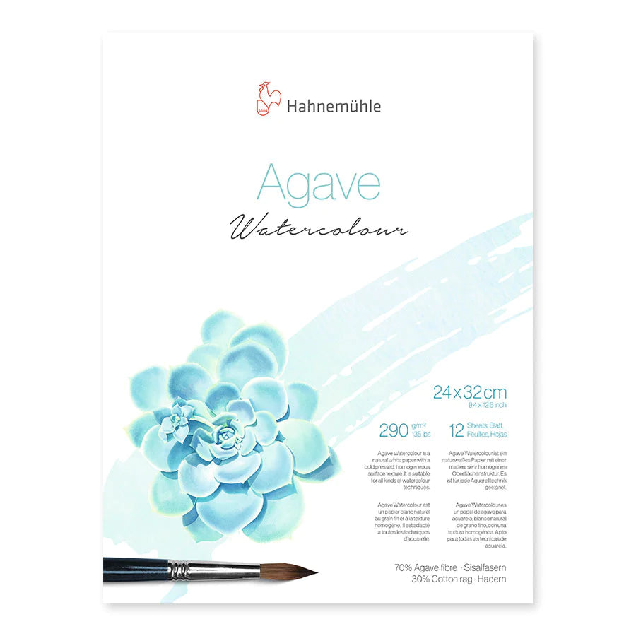 Hahnemuhle - Agrave Watercolour Paper Pad 8 cm x 10.5cm