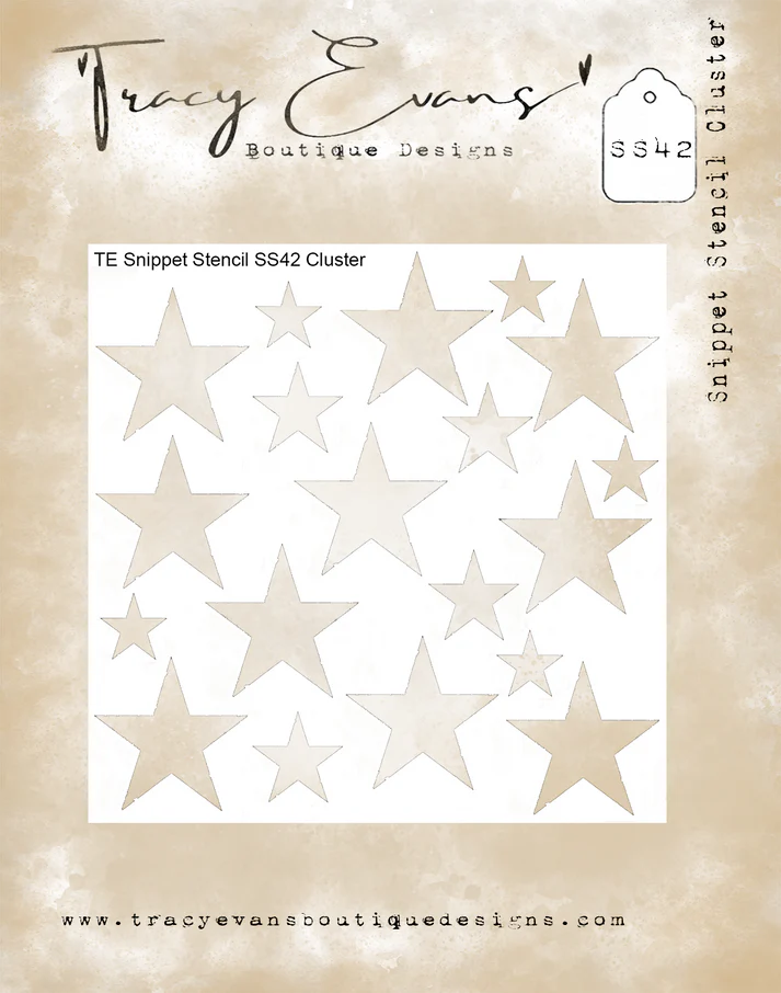 Tracy Evans Boutique Designs - Snippet Stencils - Cluster SS42