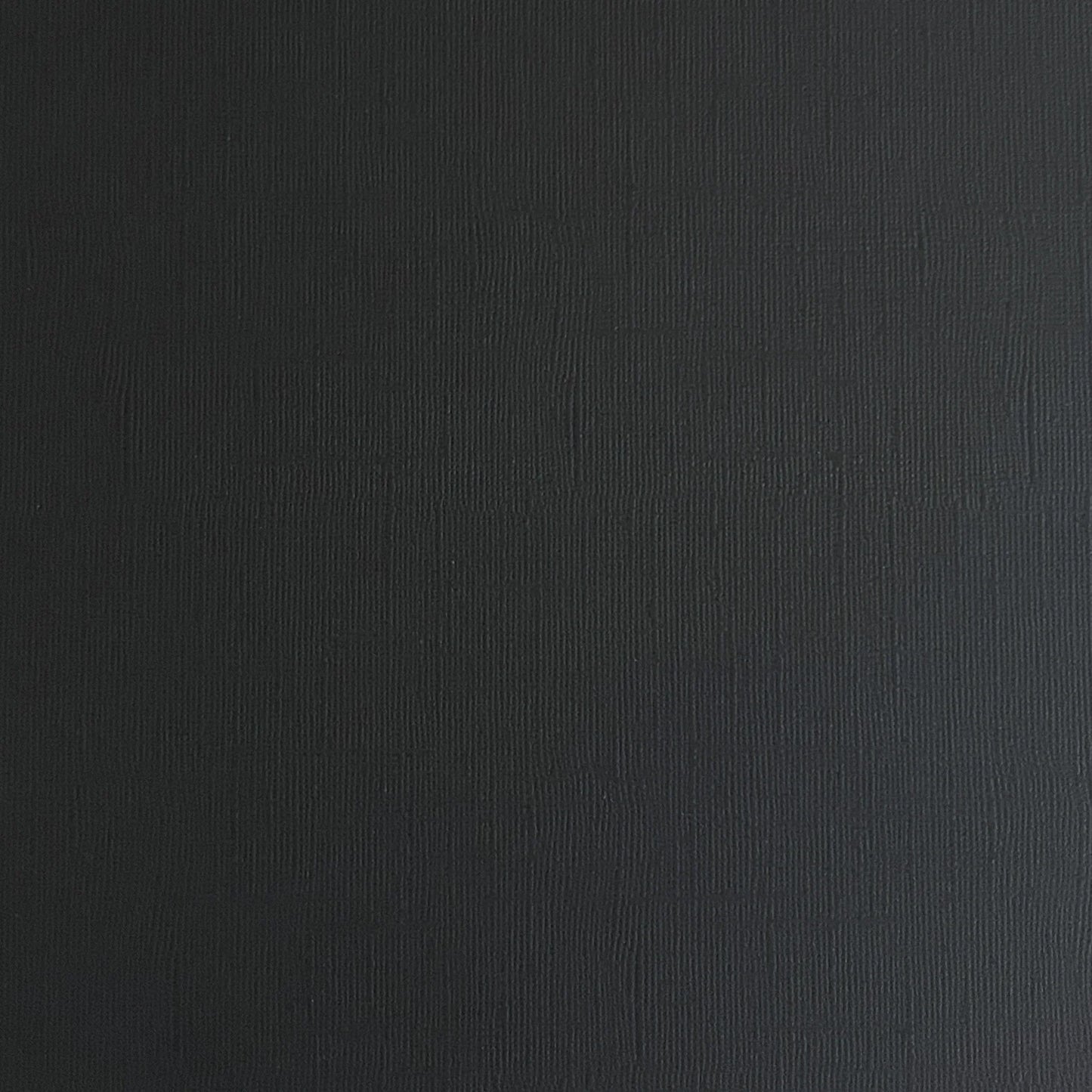 12 x 12 Textured Card - Canvas - Black 216 gsm (Single Sheet)