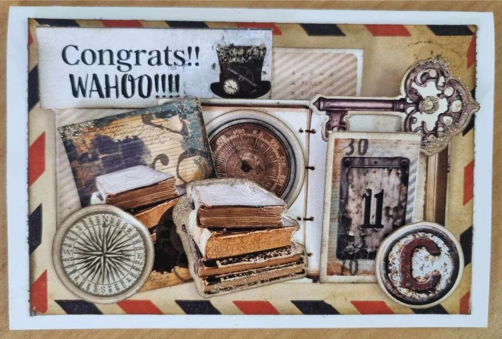 3 Quarter Designs - Eclectic Clockwork 6x4 Card Pack