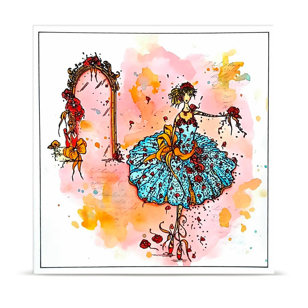 AALL & CREATE - A6 Stamps -Rose Ballet # 1483