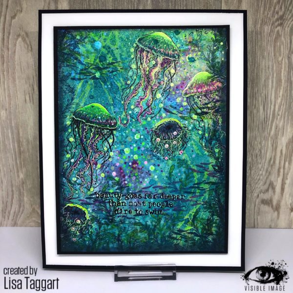 Visible Image clear stamps -Dare To Swim