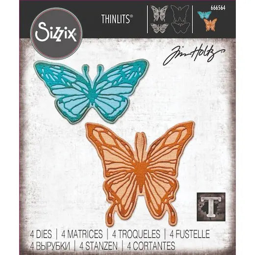 Sizzix - Thinlits - Vault Scribbly Butterfly
