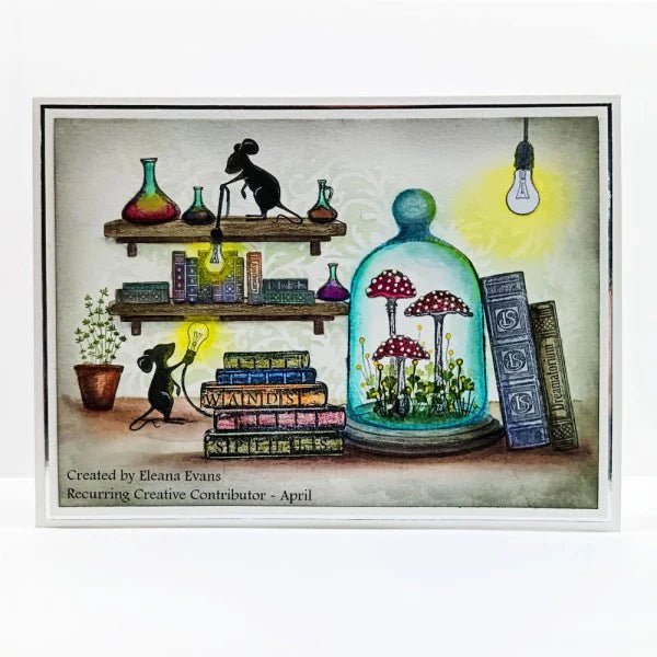 Lavinia Stamps - Purple Cap Mushrooms