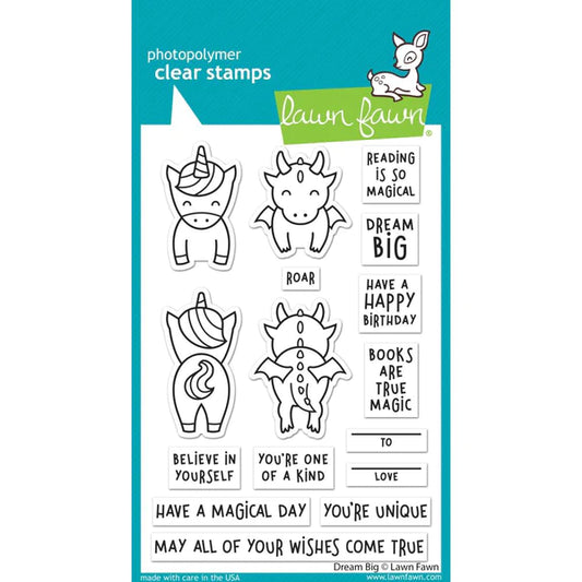 Lawn Fawn Photopolymer Clear Stamps - Dream Big