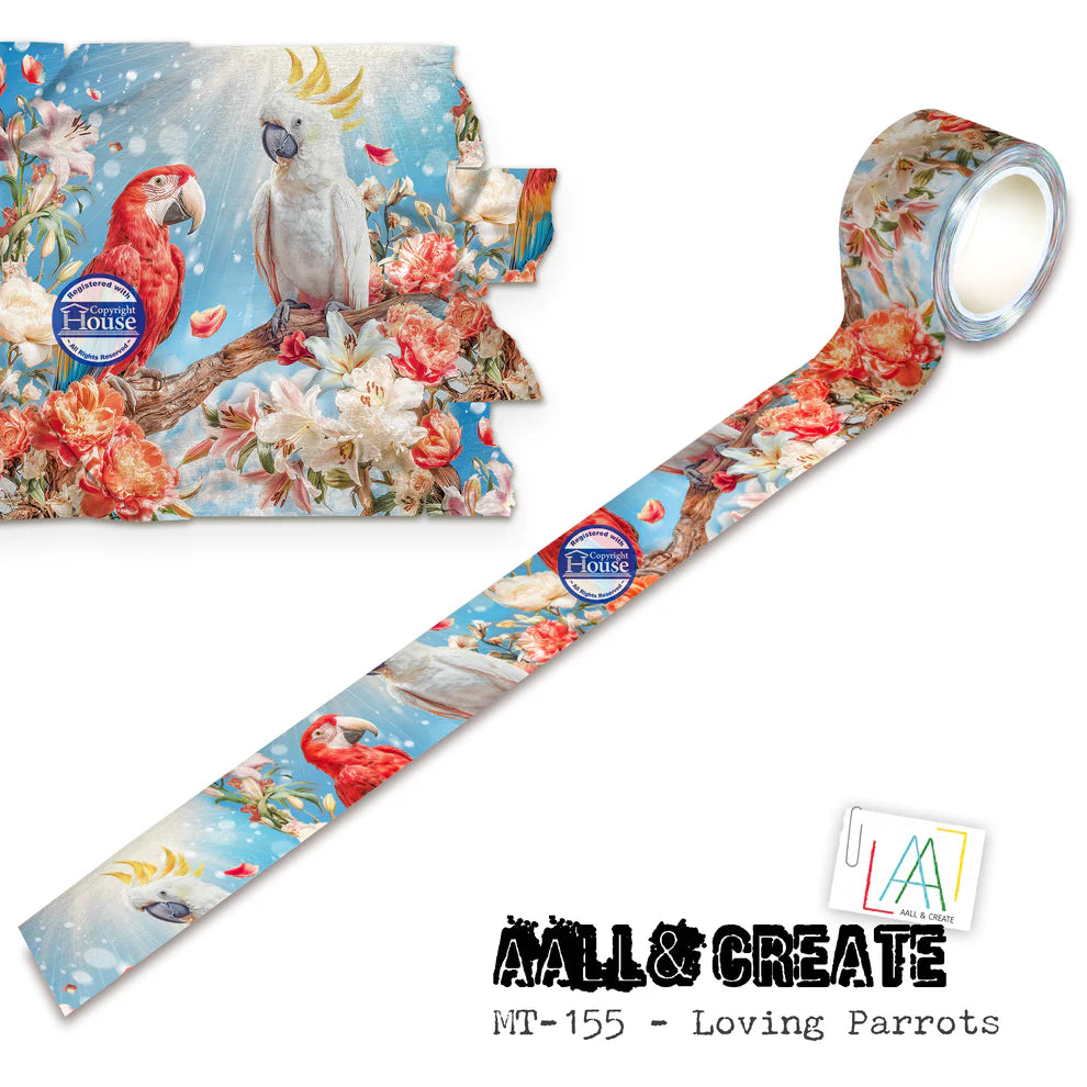 AALL & CREATE - Washi Tape - Loving Parrots #155