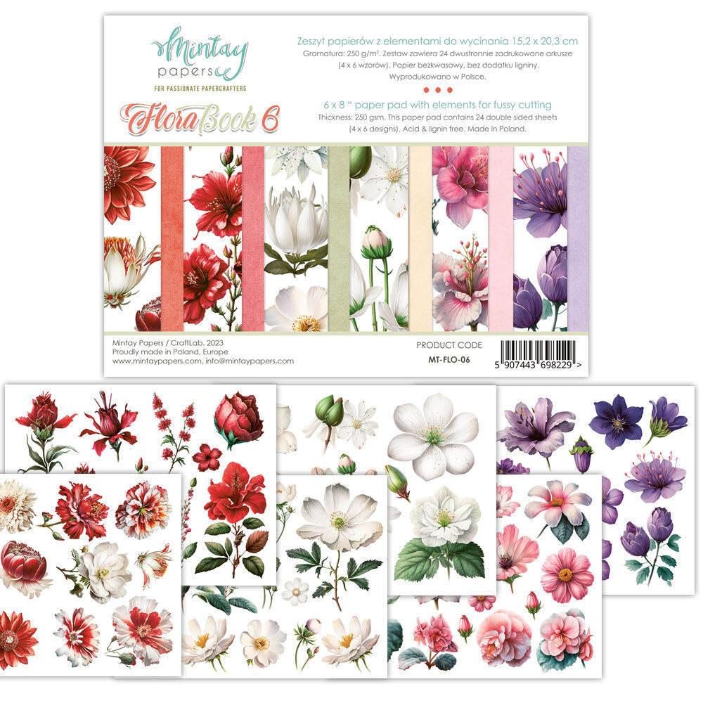 Mintay Papers - Booklets 6x8 - Floral 6