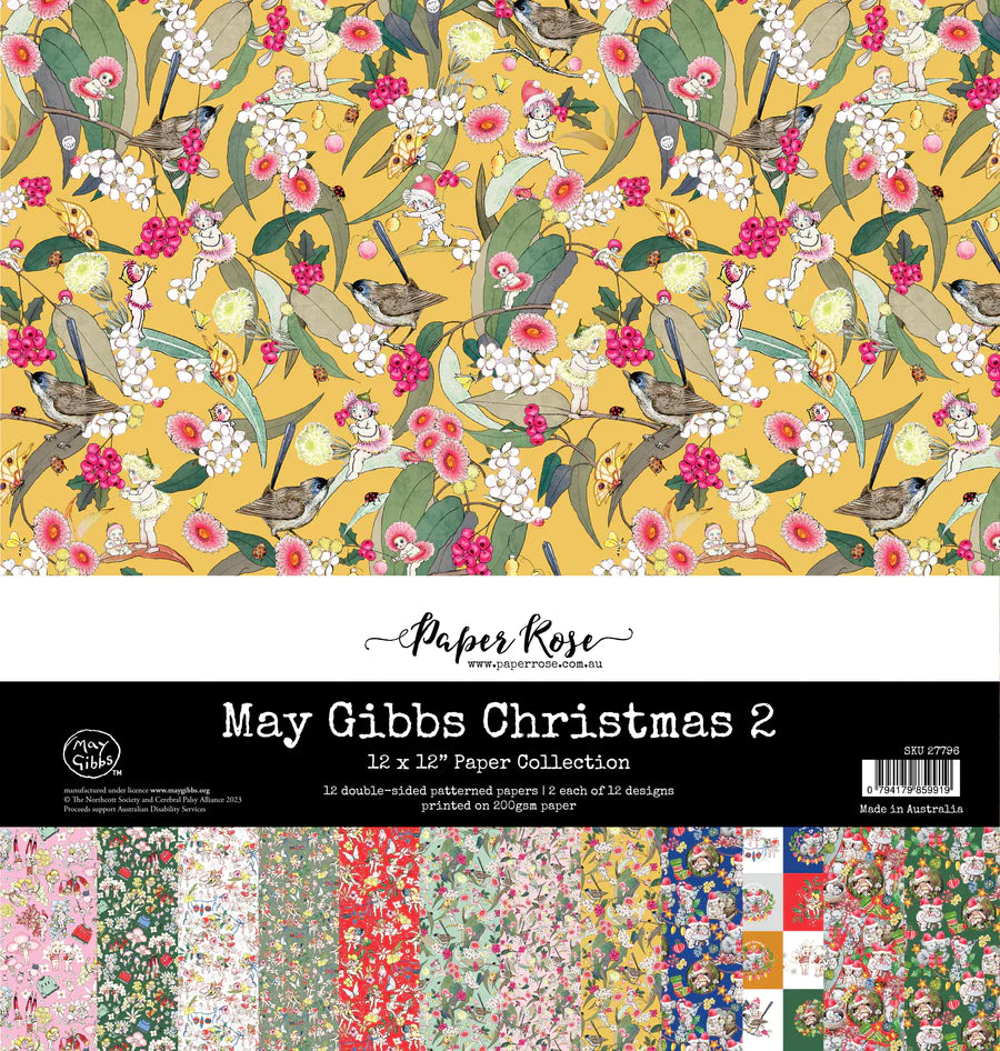 Paper Rose - May Gibbs Christmas 2 12 x 12 Paper Collection