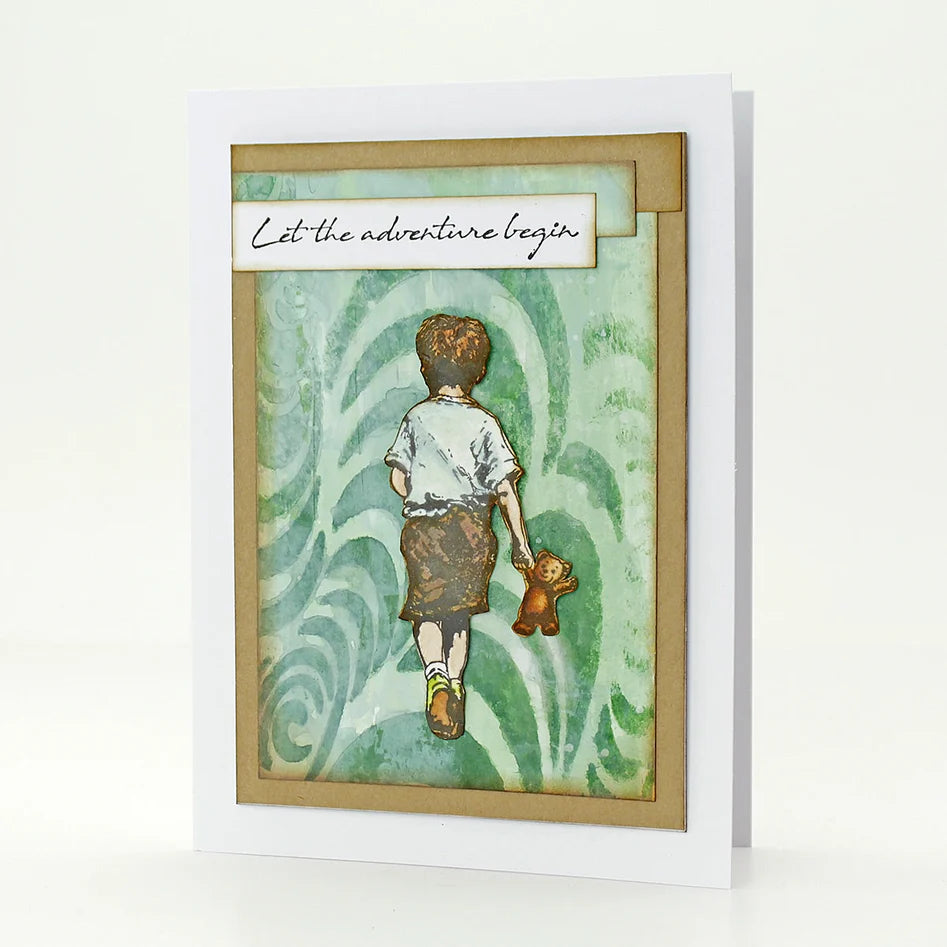 Cosmic Shimmer - By Andy Skinner 8X8'' Mixed Media Stencil - Trance