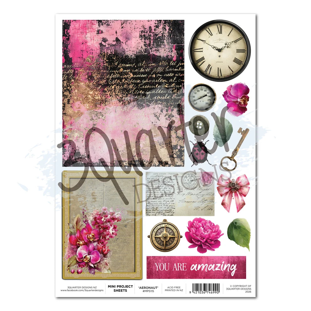 3 Quarter Designs - Mini Project Sheet - Mrs Aeronaut