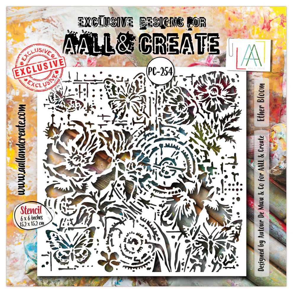 AALL & CREATE - 6X6 Stencil - Ether Bloom PC-254