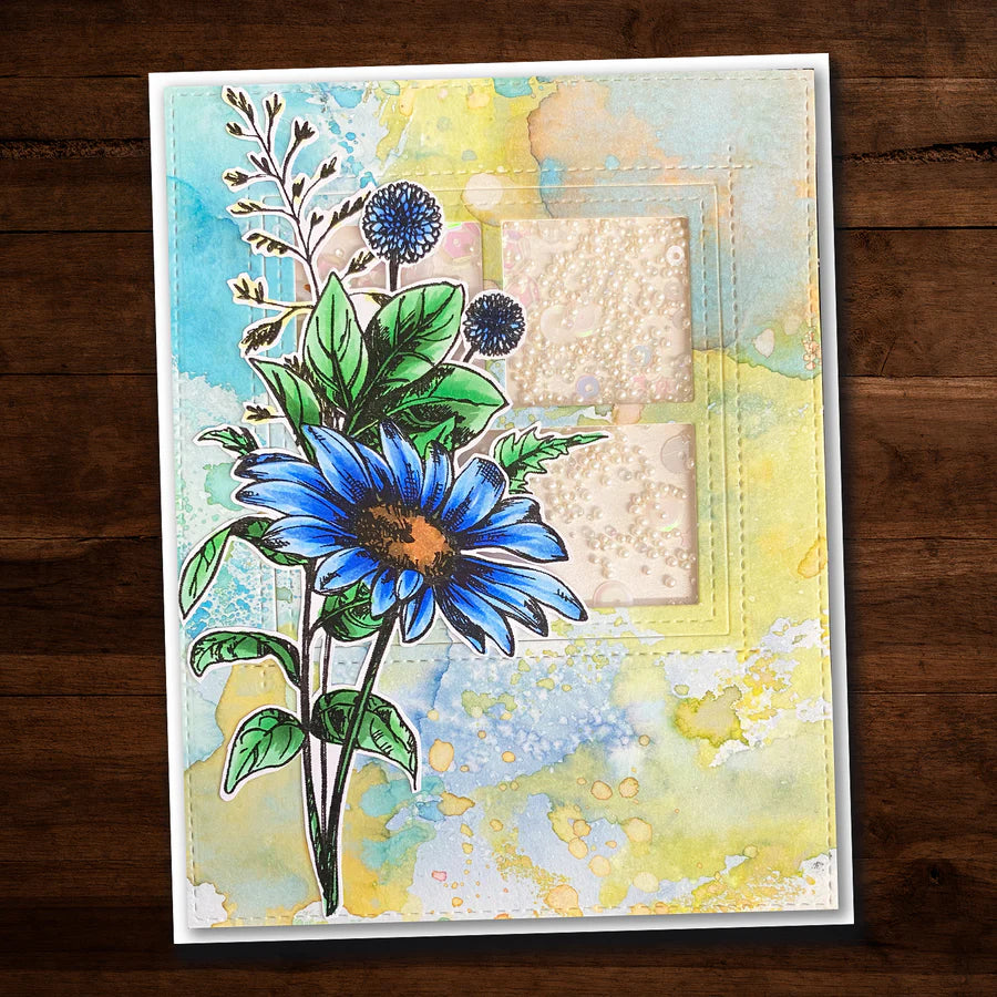 Paper Rose - Metal Die - Sketchy Floral - Thanks